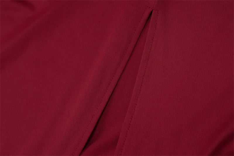 Mozision Halter Ruched Sleeveless Sexy Maxi Dress Women Gown Fashion Slim High Waist Evening Club Party Split Long Dress