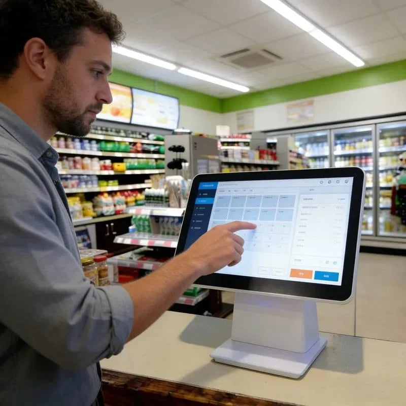 All in One POS System Dual Touchscreen Cashier Terminal with Software Printer Scanner Cash Drawer