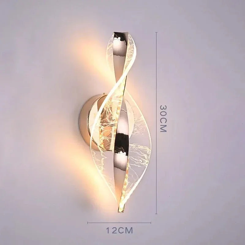 Nordic LED Wall Lamp  Living Room  Indoor Lighting Originality Lamps Home Decoration Aisle Modern LED Acrylic Bedside Wall Light