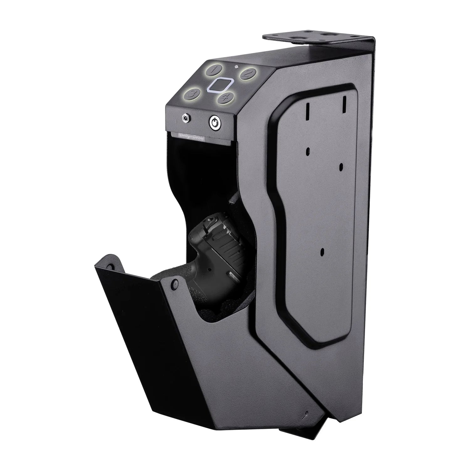 Fingerprint/Password Gun Safes Pistol Safe Box Steel Gun Box Security Guns Fingerprint Password Unlock Anti-Burglary With Keys