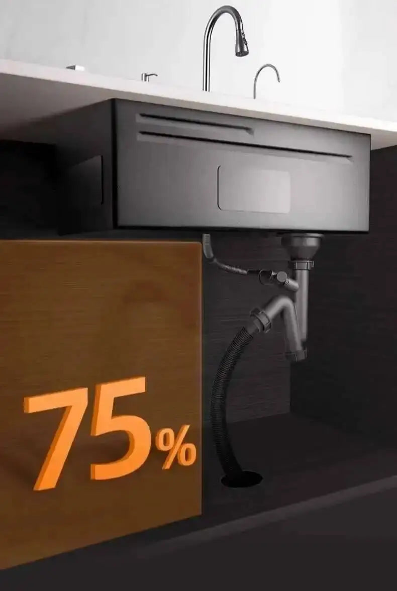 Sinks Creative Smart Kitchen Sinks for Apartments Modern Metal Multi-functional Sinks Kitchen Luxury Household for Rental Houses