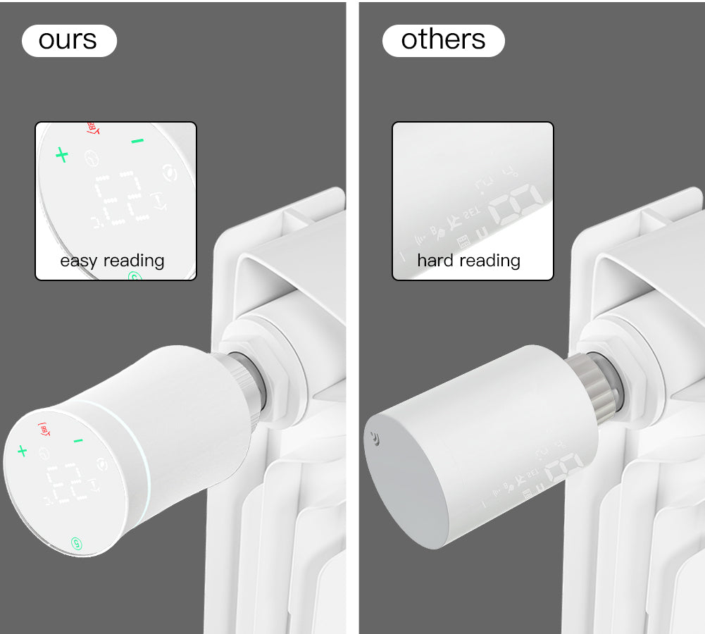 MOES ZigBee 3.0 TRV Thermostat Tuya Radiator Actuator Valve Smart Programmable Temperature Controller Alexa Google Voice Control