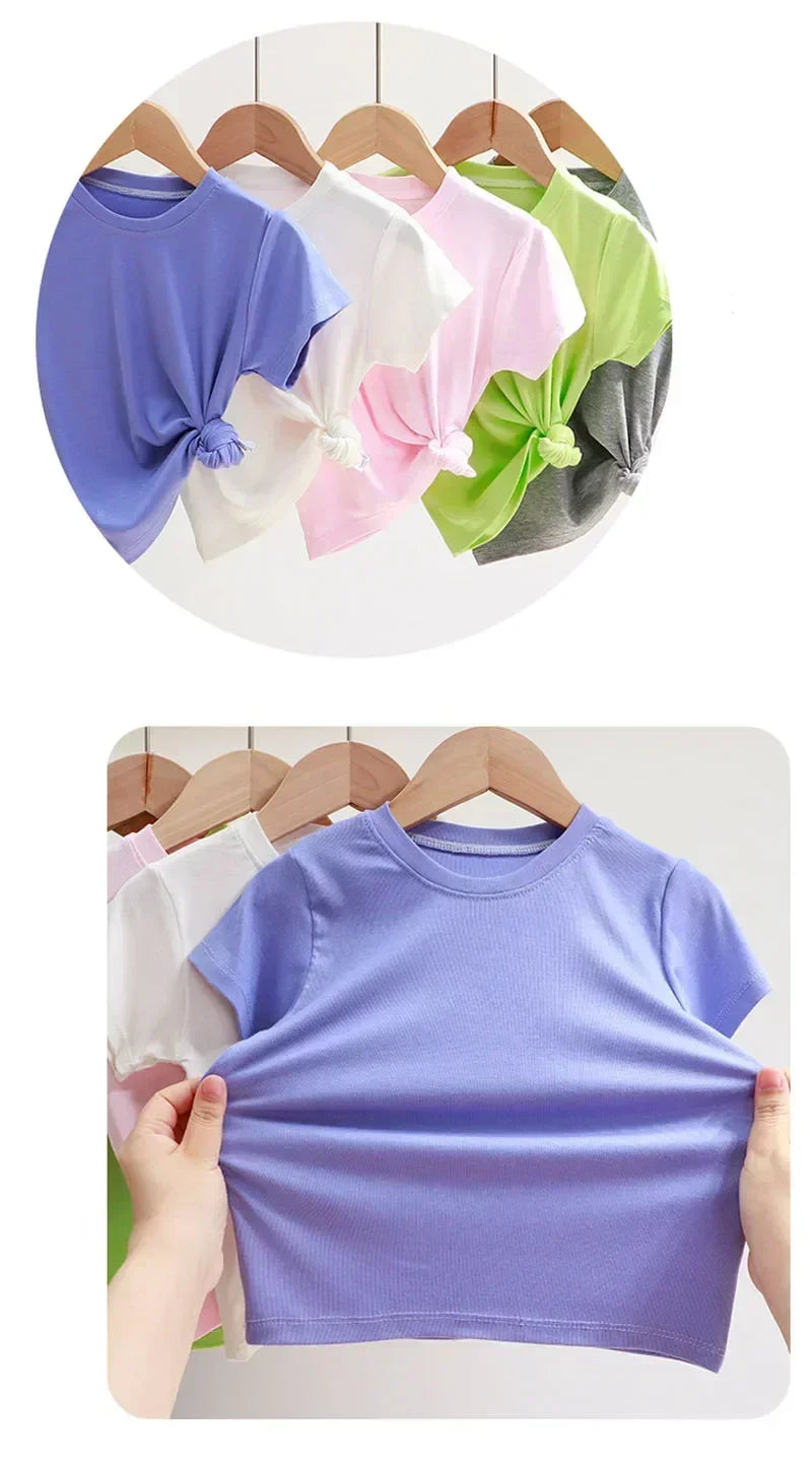 Kids’ Short-Sleeve Cotton-Blend T-Shirt
