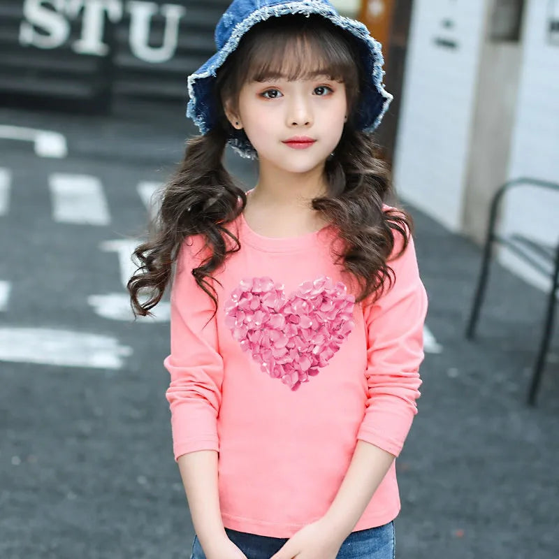 Spring Autumn Toddler Girls Fashion Set Kawaii Print Long Sleeve T-Shirt And Pants Two-Piece Casual Clothing Outfit for Girls
