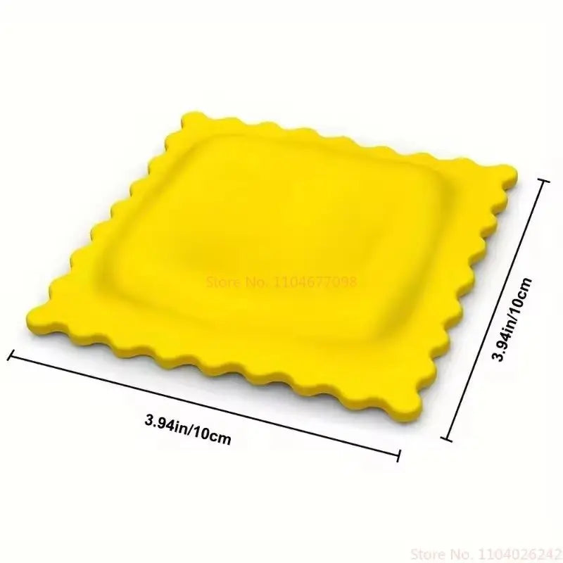 1pc Cartoon Biscuit-Shaped Soup Spoon Rest - Heat Insulating And Anti-Scalding Silicone Mat For Kitchen Gadgets