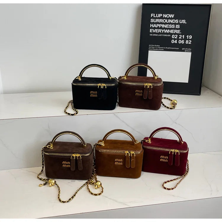 Crossbody Bag for Women, Top Handle Shoulder Pouch Purse Satchel Handbag, Flap Box Bag for Ladies