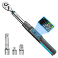 SEESII D2 Lite Pro 3/8" Digital Torque Wrench 220Nm LCD Display Real-Time & Peak Modes Preset & Data Storage Dual Alarm for Bicycle Car