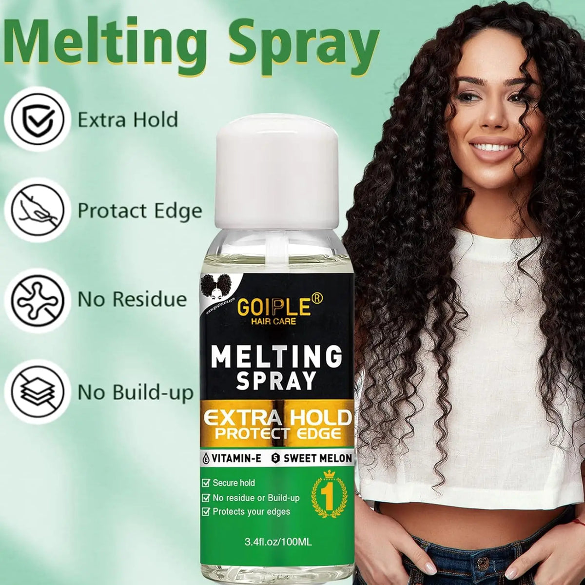 GOIPLE Waterproof Lace Glue Kit Melting Spray Holding Spray Wig Adhesive Remover HD Wig Caps for Natural Hairline Install