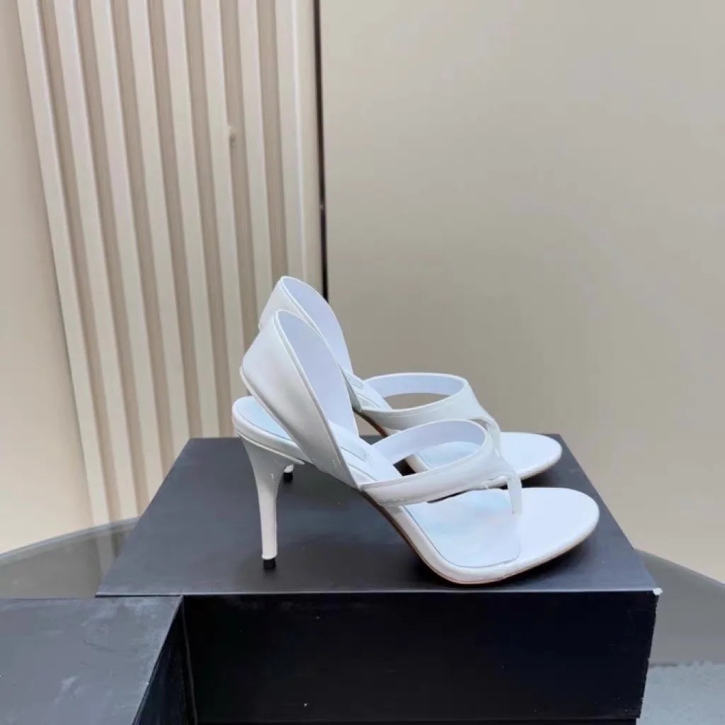 Women's Summer New Round Head Stiletto Sandals European and American Fashion Sexy Sizes 34-46 Large Sandals