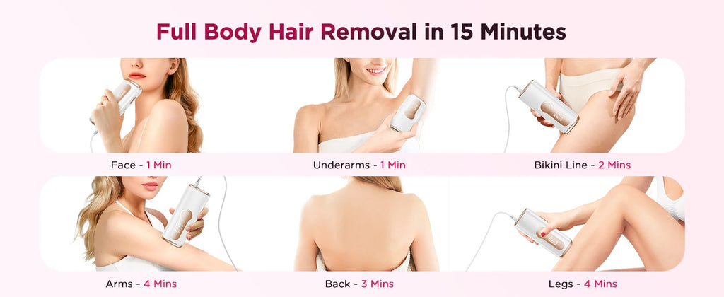 IPL Hair Removal Device Ice-Cooling 3 in 1 Painless 16J Photoepilator Permanent Whole Body Facial Bilinis Leg Home Treament For Men and Women