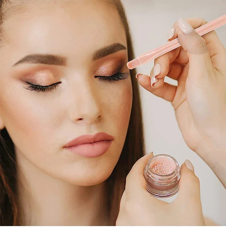 4 In 1 Retractable Makeup Brushes Set Soft Bristles Kabuki Foundation Eye Makeup Brush Portable Travel Cosmetic Touch Up Brush K