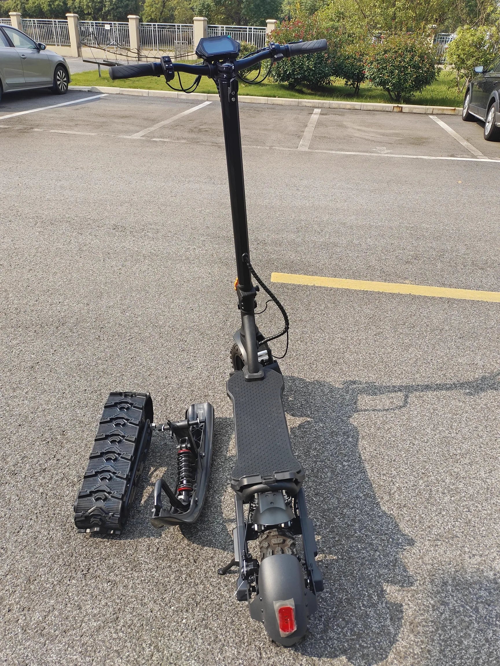 3-in-1(All-Terrain mode+Road mode+Ski mode) Snow Scooter 2000W 48V20Ah Snow Sled E-Scooter Sleigh Wheel Electric Scooter