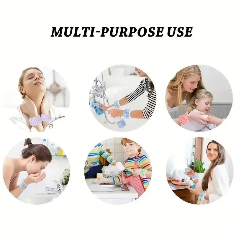 4Pcs Complete Facial Cleansing Kit Cleaner Brush Headband Wristband Hydrotherapy Exfoliating Tool for Blackhead Removal Skinca