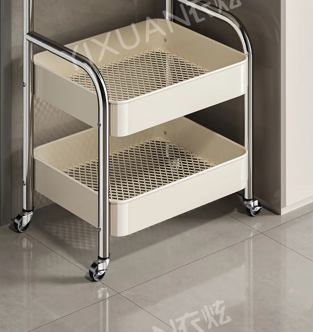 Kitchen Islands And Carts Trolley Rack Mobile Multi Functional Household Multi Layer Storage Organizer Cart Rack Shelf Furniture
