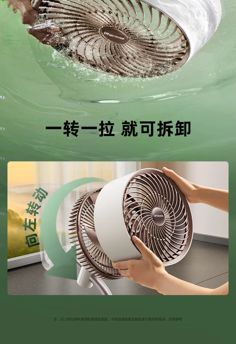 Air Circulation Fan Silent Electric Fans High Wind Floor Portable Fan Powerful Energy-saving Fan Cooling with Atmosphere Light