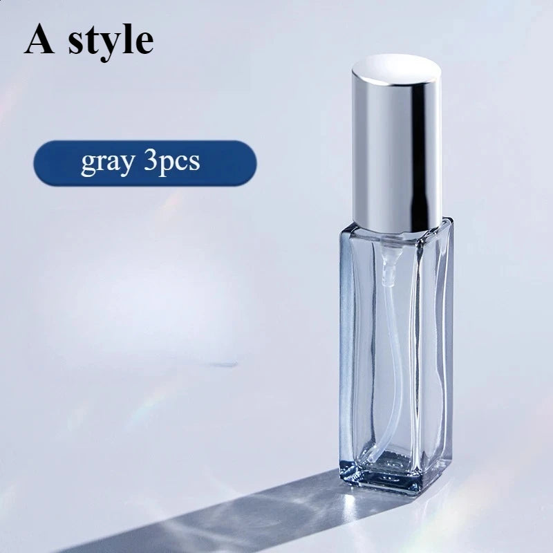 3pcs 5ml 10ml High Quality Perfume Spray Bottle Empty Glass Parfum Atomizer Travel Cosmetic Bottl Sample Vials Refillable Mini