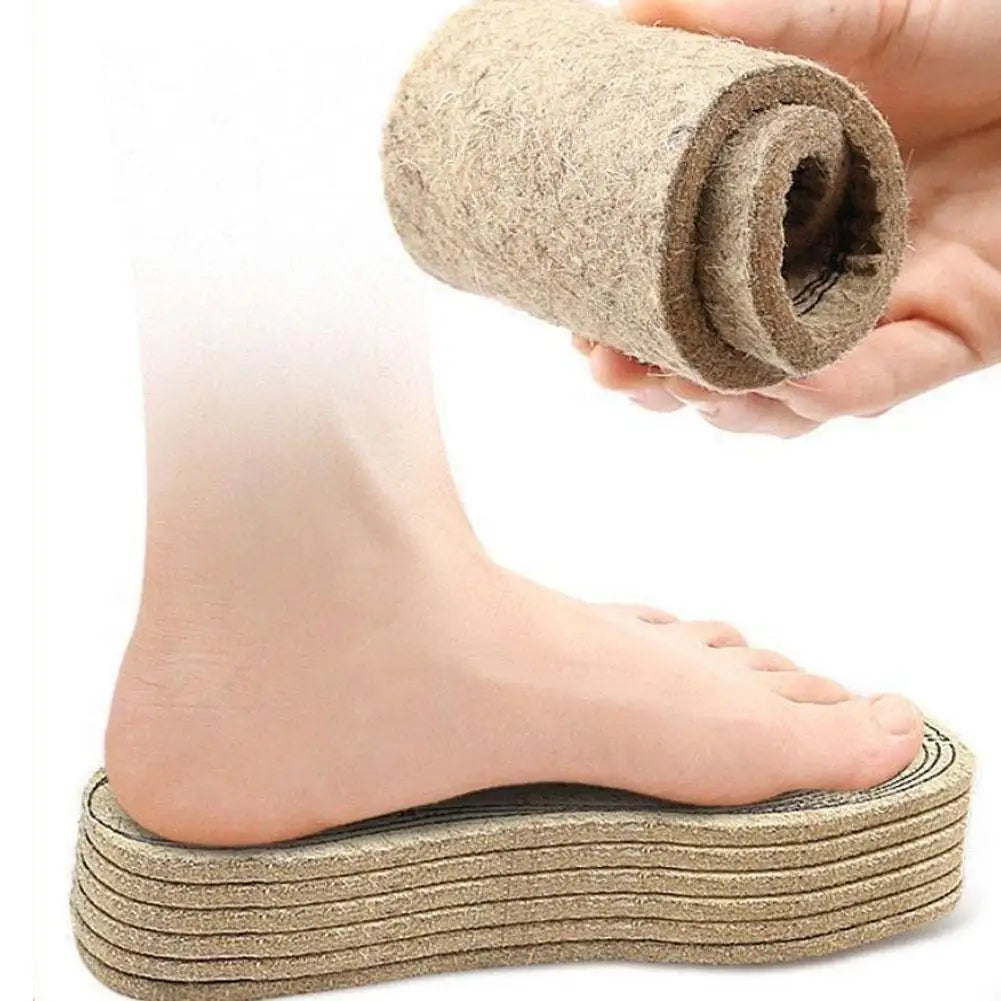 7mm Extra Thick Wool Felt Insoles Winter Warm Thermal Shoe Pads Cut to Fit Breathable Deodorant Cushion Unisex 2/4/10/20 Pairs