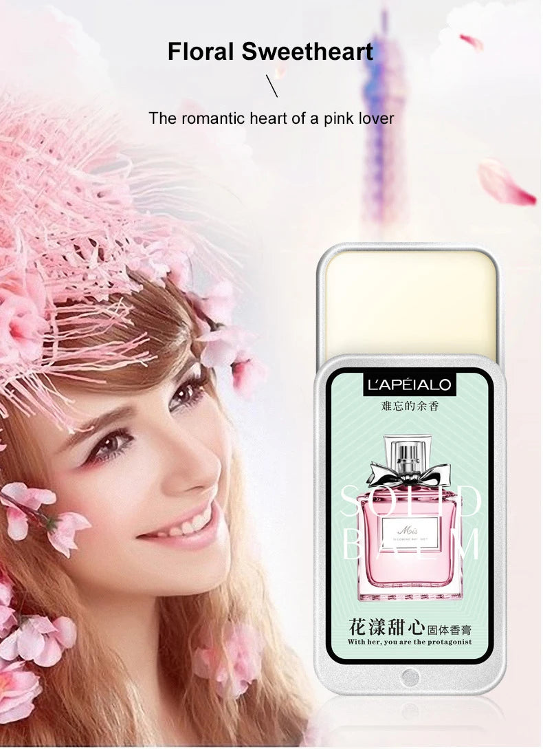 Woman Body Pheromone Perfume Solid Balm Long Lasting Fragranc Light Fragranc Portable Solid Perfume Balm