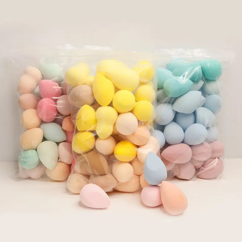 Colorful Mini Makeup Sponge Cosmetic Puff for Blending Foundation Powder Dry Wet Use Concealer Face Puffs Makeup Eggs Gourd Tool
