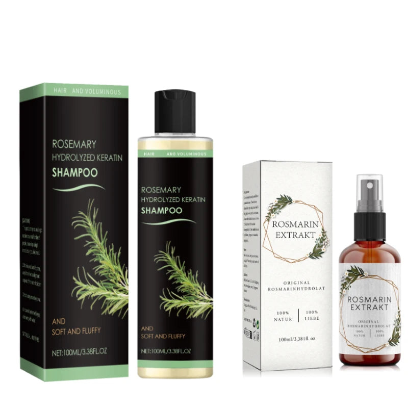 Rosemary Keratin Shampoo – Nourishes Dry, Frizzy Hair with Keratin & Rosemary, Gently Cleans Scalp & Supports Manageable Hair