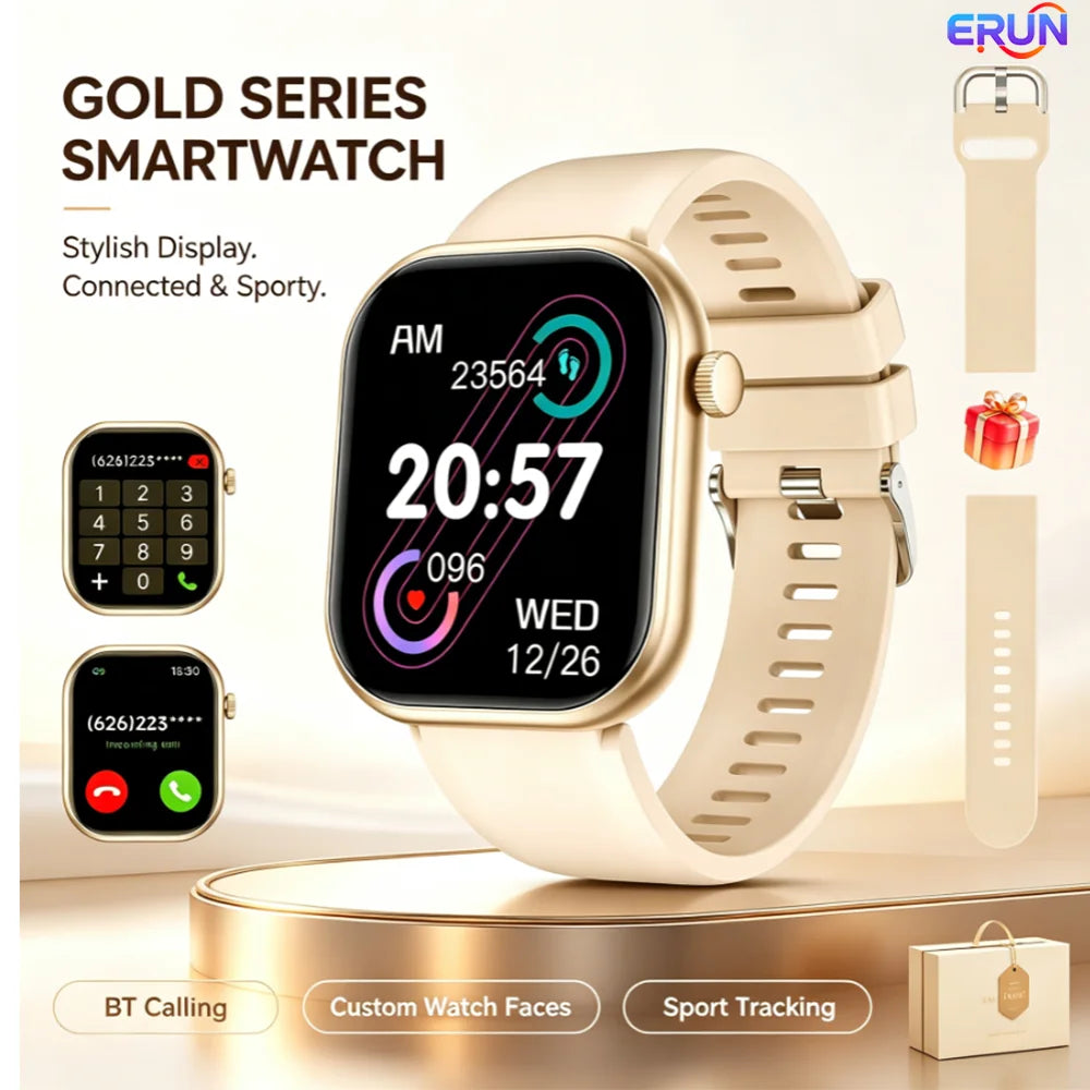 Smartwatch (Answer/Make Call), Smartwatch for Women Men, 100+ Sport Modes, Fitness Activity Tracker Pedometer, Smart Watches for Android Iphone, Gift for Family