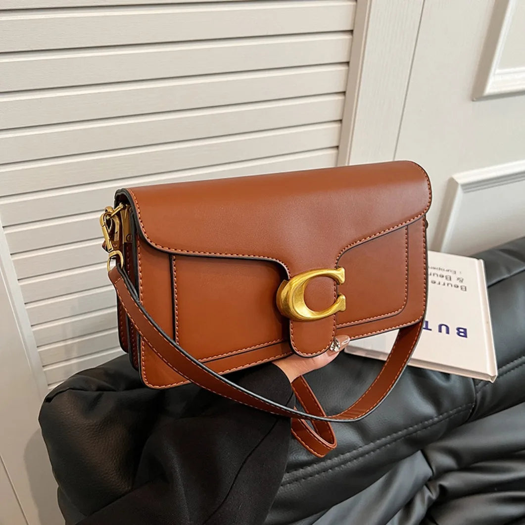 2026 new European retro classic fashionable versatile chain flap crossbody bag, suitable for women to match