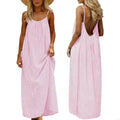 77HE Dresses for Women Backless Cami Dress Casual Vacation House Beach Sleeveless with Back Tie