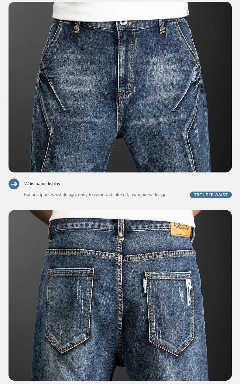 High Quality Summer Thin Denim Jeans Casual Full Length Pants Cargo Men's Clothing Jeans for Men Designer Streetwear Trousers