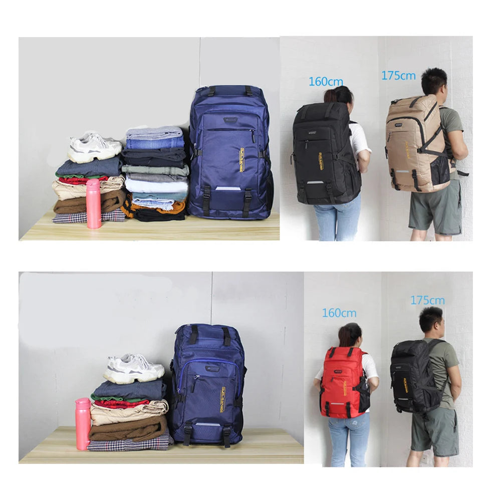 Waterproof Hiking Backpack Durable Bag Suitable for Men and Women's Travel, Hiking, Camping and Outdoor Leisure Activities