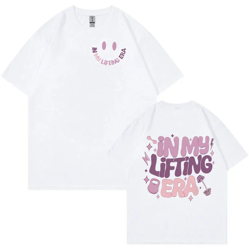 Funny Muscle Mommy Weightlifting T Shirt Gym Men Women Fashion Harajuku Retro T-shirts Summer 100% Cotton Oversized T-shirt Tops