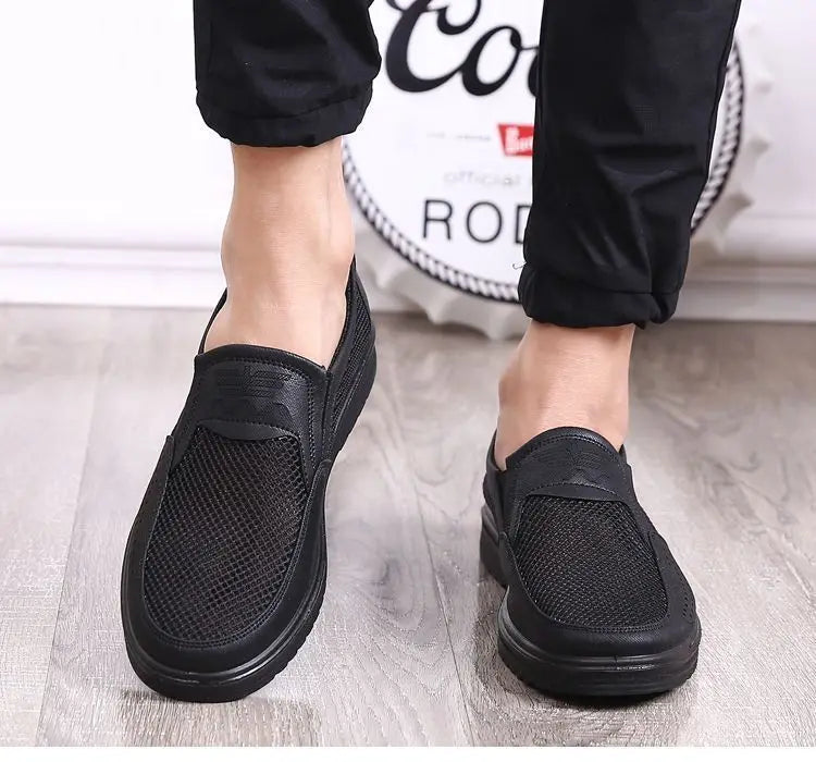 Men's Shoes 2025 Summer Casual Sneakers Breathable Mesh Chunky Sole Affordable Free Shipping