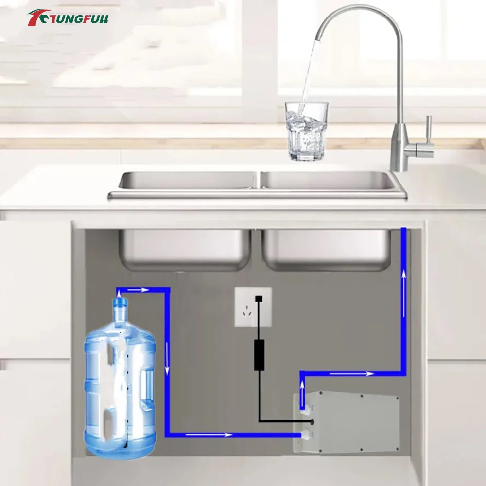 12V Automatic Water Suction Pump 1.5L/min Electric Water Pump for Caravan Motorhome Boat Galley Kitchen Faucet Water Supply
