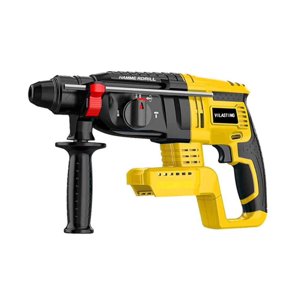 VILASTING 26MM Brushless Electric Hammer Drill Multifunctional Rotary Cordless Power Tools For Makita/Dewalt 18V Battery Pin