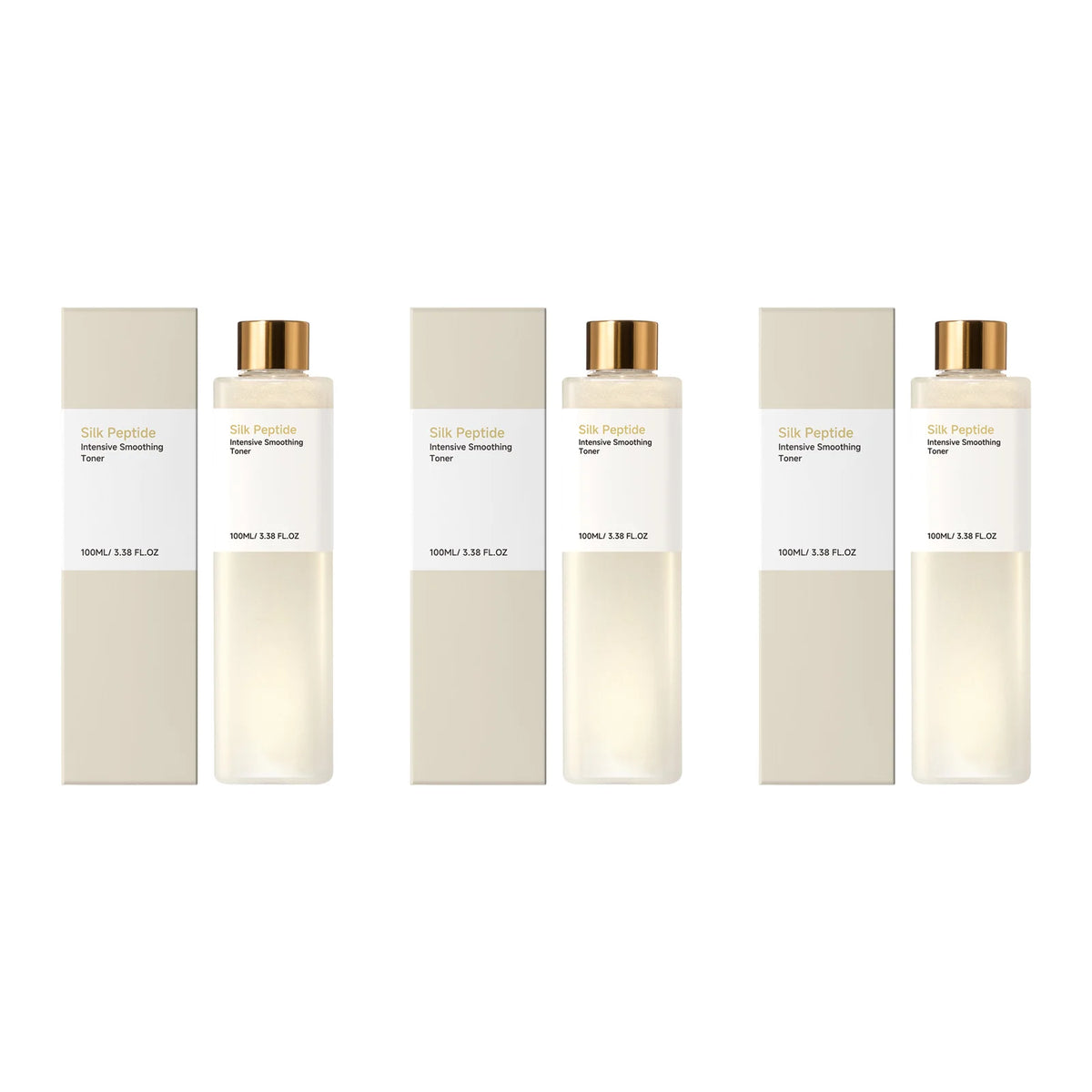 Silk Peptide Facial Toner Deep Hydration Calming Redness Repair Skin Barrier Refine Pores Brightening Dullness Face Primer Toner