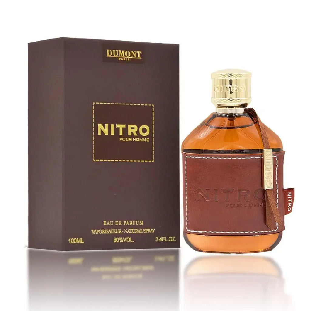 Dumont Paris Nitro Pour Homme new men's perfume spray, fresh and elegant, wood citrus fragrance, 3.4oz, lasting fragrance, suitable for various occasions gift choice