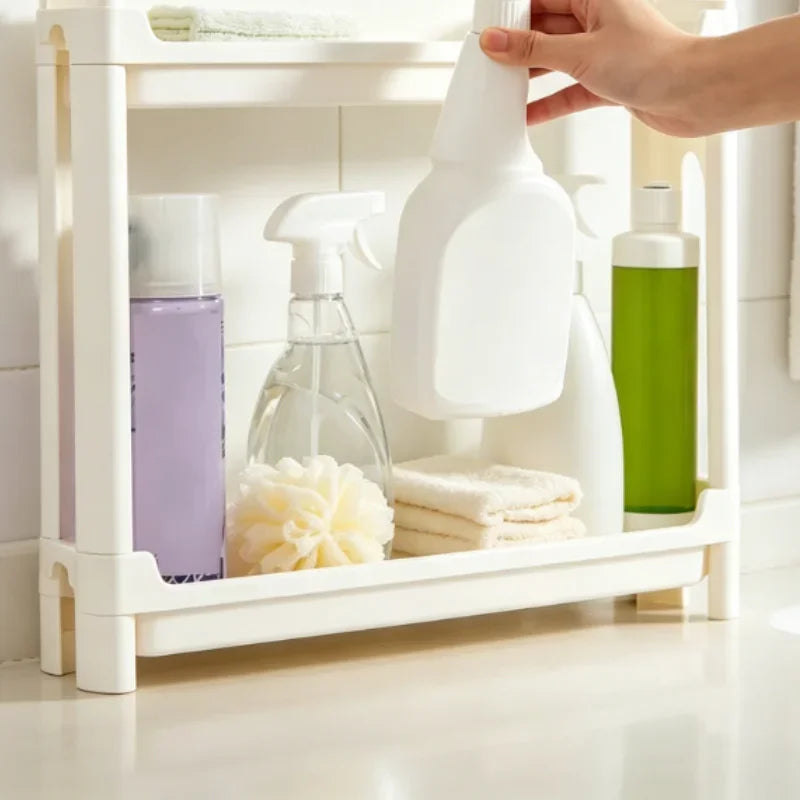 9.5cm Slim 3-Tier Door Gap Storage Cabinet, Narrow Side Shelf, Perfect Organizer for Bathroom & Kitchen Sundries Storage