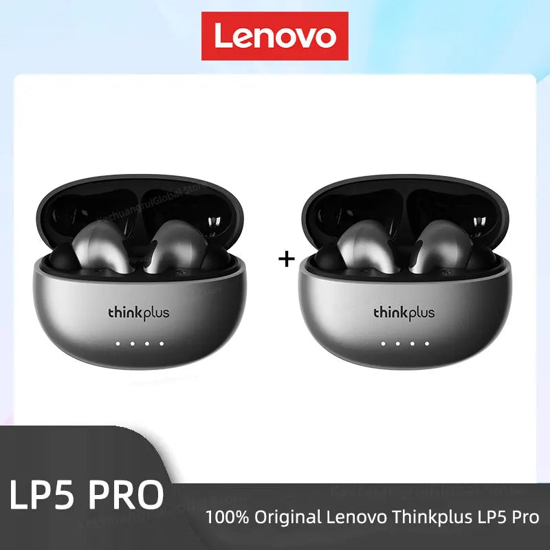 Lenovo LP5 PRO Wireless Bluetooth 5.4 Earphones TWS HiFi Sound Gaming Earbuds LP5Pro Sport Headset Long Standby with Mic 2025