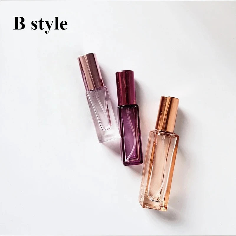 3pcs 5ml 10ml High Quality Perfume Spray Bottle Empty Glass Parfum Atomizer Travel Cosmetic Bottl Sample Vials Refillable Mini
