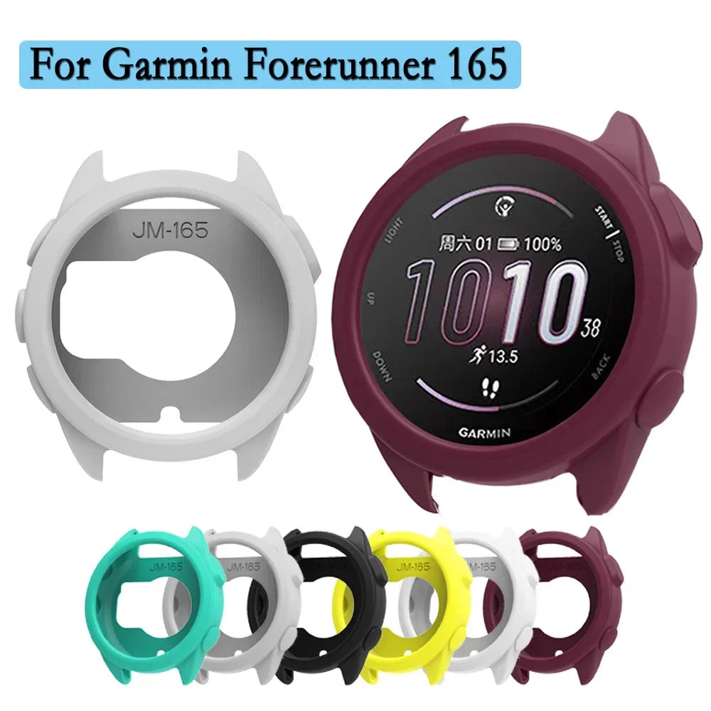 New For Garmin Forerunner 165 Silicone Protective Case Watch Shell Protector Soft and Durable Watch Decoration Accessories