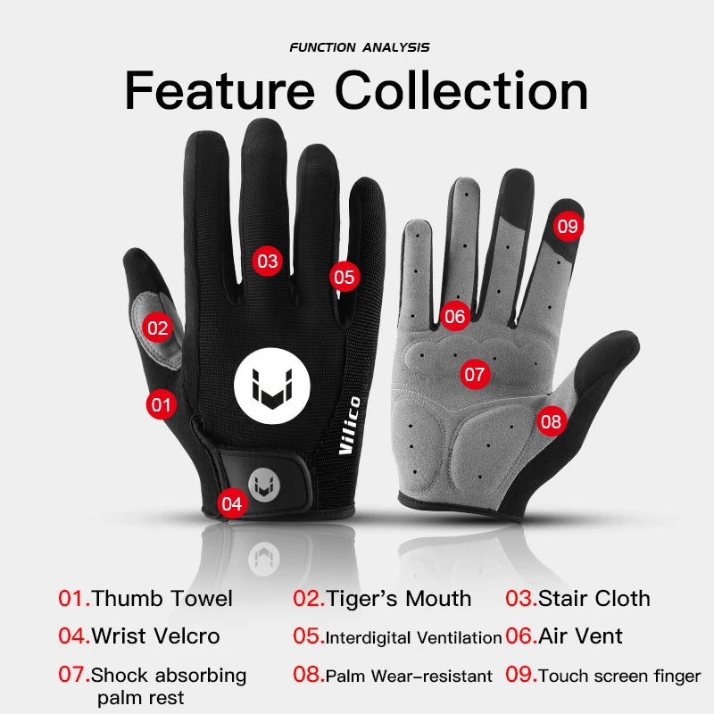 URBANCREW Cycling Gloves — Touchscreen Outdoor Sports