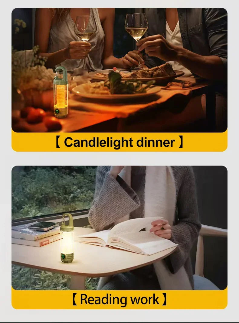 Multi Functional Camping Light Outdoor LED Night Riding light Rechargeable Flashlight Night Light Waterproof Travel Light