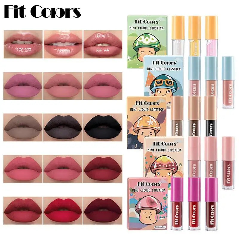 Hydrating Fruit Flavored Lip Oil 3Pcs Set With Avocado Strawberry Peach Transparent Gloss For Soft Smooth Lips