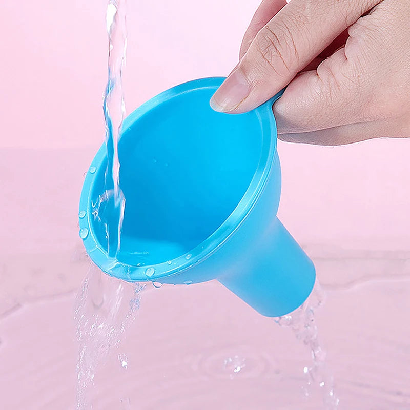 Silicone Wide-mouth Funnel Milk Powder Bean Funnel Large-caliber Multi-function Wine Leak Oil Leak Kitchen Gadgets Accessories