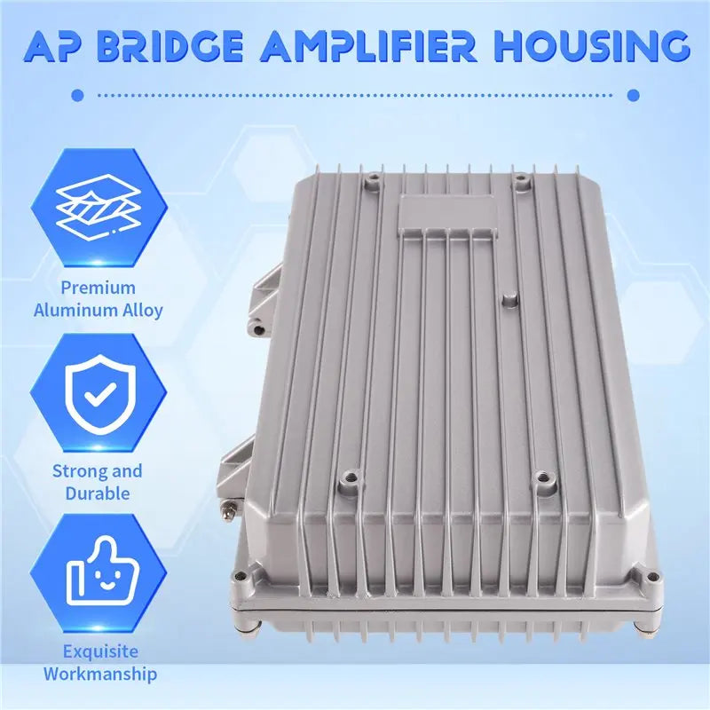 AP Wireless Bridge Case Outdoor Communication Base Station Cast Aluminum Metal Waterproof Box For Long Range Amplifier