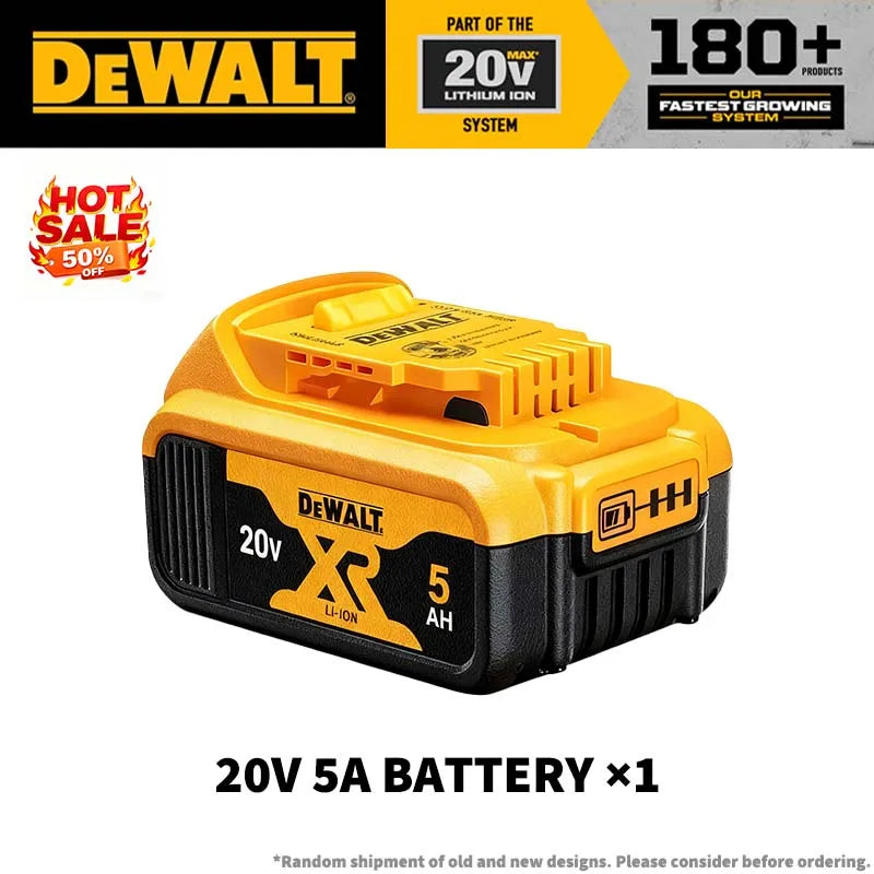 100% Genuine DEWALT 20V Max 2/5/6/9Ah Battery Charger Combo Li-Ion XR Series for Power Tools Battery DCB200,DCB202,DCB205,DCB206