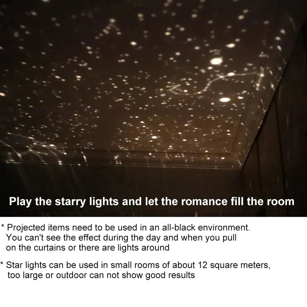 3D Projection Star Projector Light ABS And PET Material DC 5V Starry Night Lamp USB Powered Easy Assembly Planetarium Light
