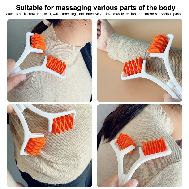 Facial Massager Roller Y Shape Body Shaper Massage Anti Wrinkle Face-Lift Slimming Arm Leg Neck Relaxation Skincare Beauty Tool