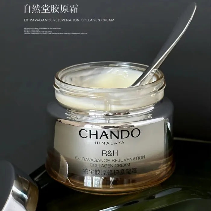 Original CHANDO Face Cream Platinum Collagen Repair Firming Cream Moisturizing Soothing Firming Double Collagen Skincare Beauty