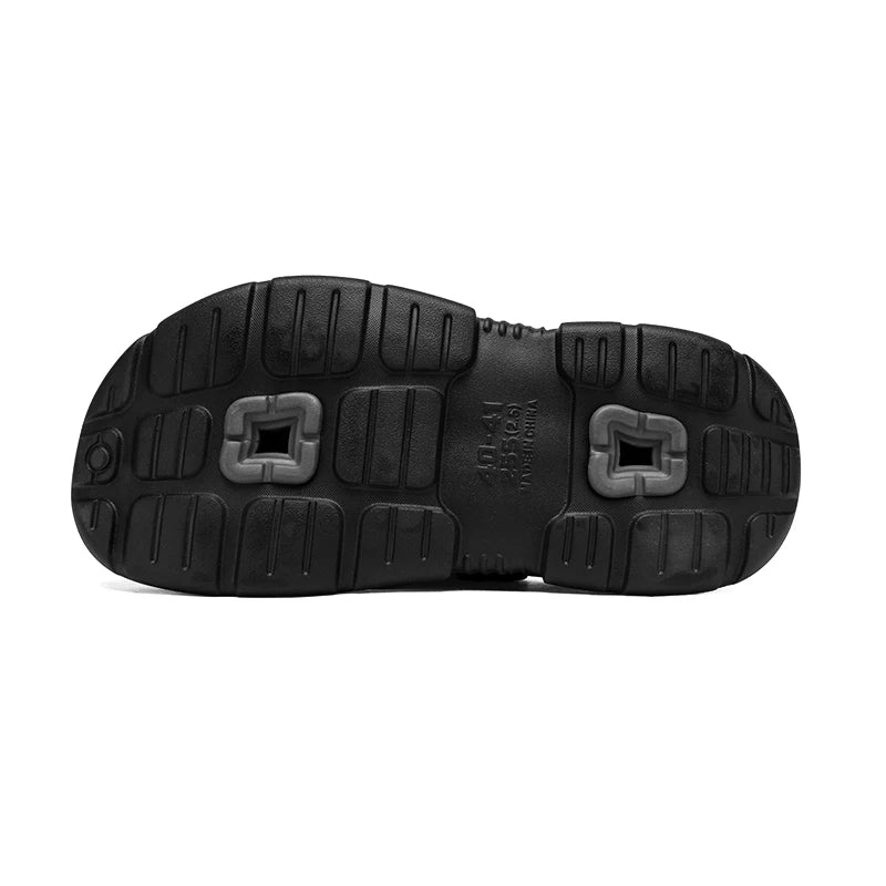 Summer New Style Men's Simple Hollow-Out Dual-Wear Beach Flip-Flops, Sizes 38-45, Thick-Soled Drainage Eva Sandals