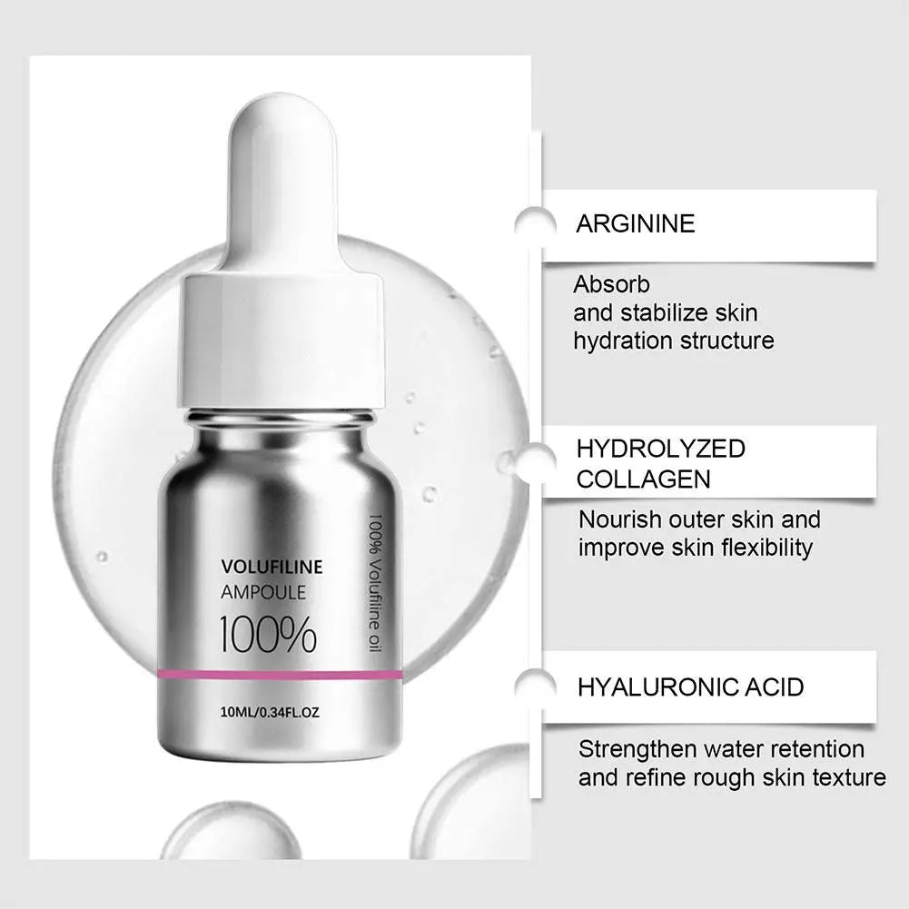 10ml 100% Volufiline Ampoule Serum Plumping Firming Moisturizing Serum Deeply Hydrates Improves Fine Lines Refreshes Non-sticky